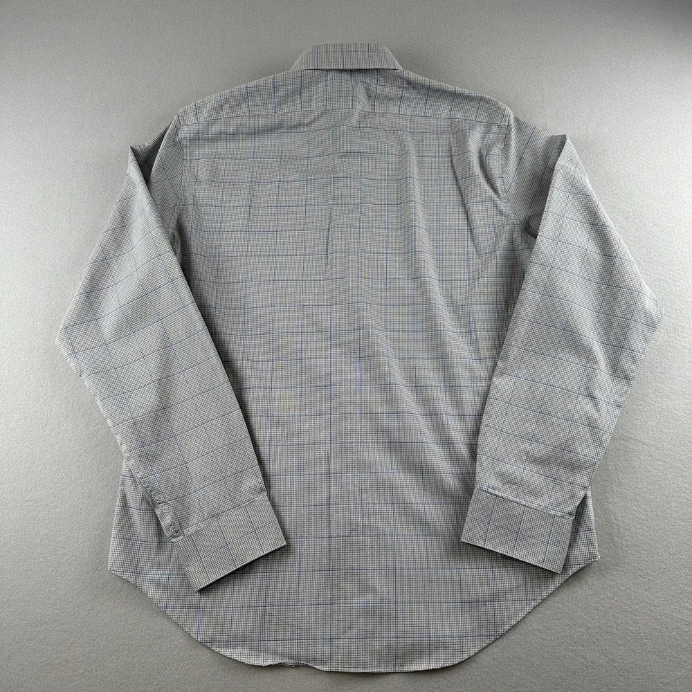 Calvin Klein Men's Gray Slim Fit NonIron Size XL (17-36/37) Dress Shirt